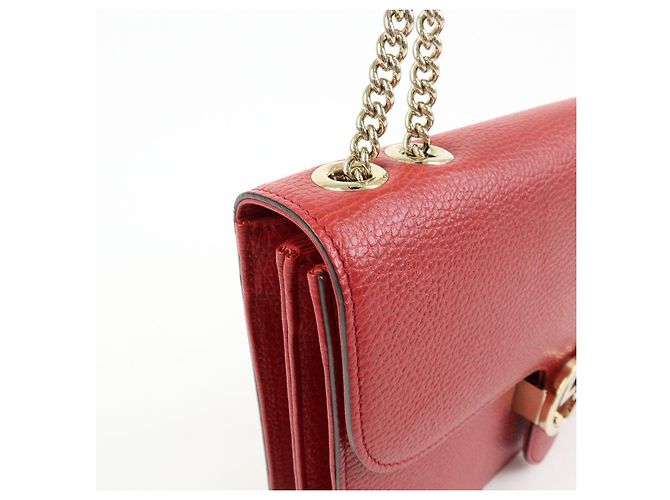 Borsa a tracolla in pelle Gucci Interlocking G con catena 510303 - vista 12