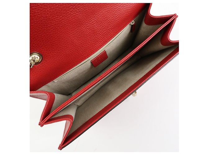 Borsa a tracolla in pelle Gucci Interlocking G con catena 510303 - vista 15