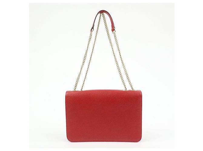 Borsa a tracolla in pelle Gucci Interlocking G con catena 510303 - vista 2