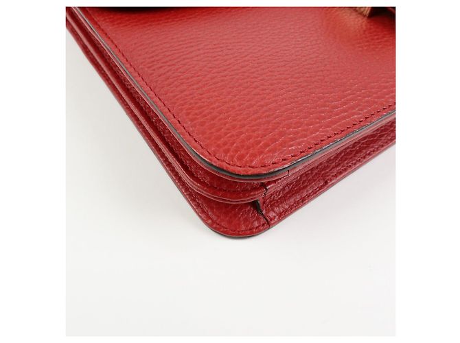 Borsa a tracolla in pelle Gucci Interlocking G con catena 510303 - vista 7