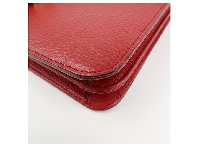 Borsa a tracolla in pelle Gucci Interlocking G con catena 510303 - vista 8