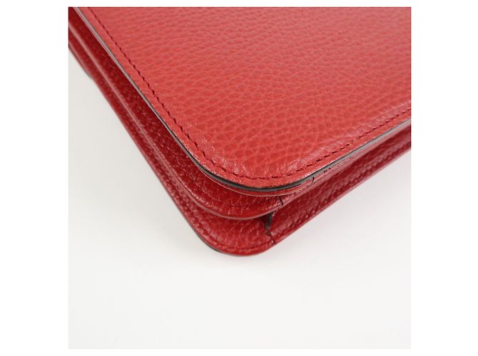 Borsa a tracolla in pelle Gucci Interlocking G con catena 510303 - vista 9
