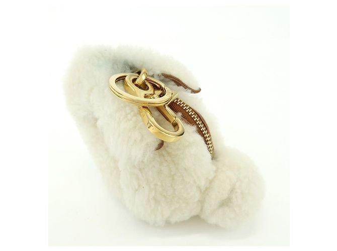 LOEWE Monedero de piel y lana Rabbit White - vista 12