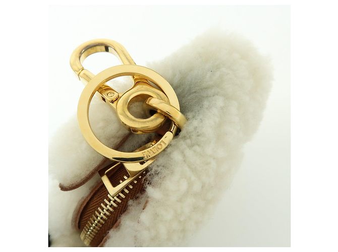 LOEWE Monedero de piel y lana Rabbit White - vista 15