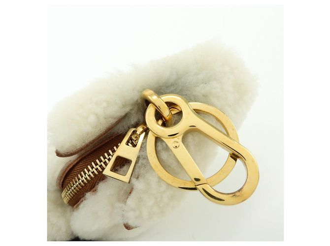 LOEWE Monedero de piel y lana Rabbit White - vista 16