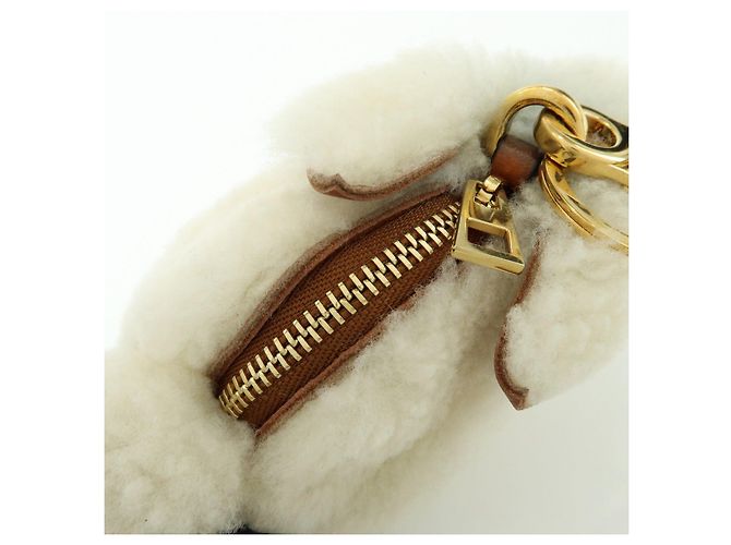 LOEWE Monedero de piel y lana Rabbit White - vista 17