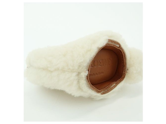 LOEWE Monedero de piel y lana Rabbit White - vista 7