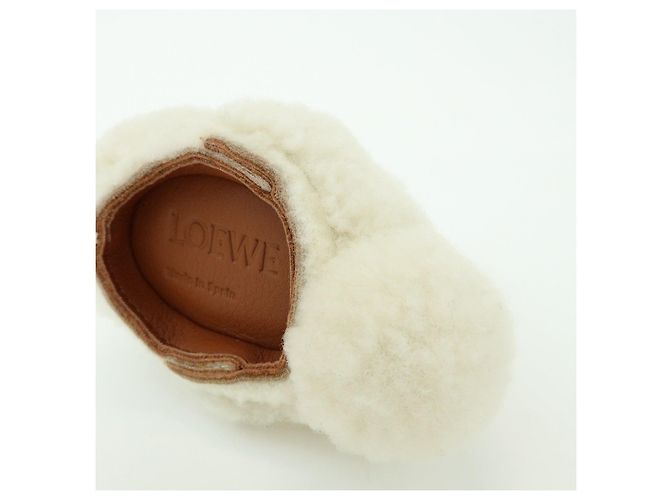LOEWE Monedero de piel y lana Rabbit White - vista 8