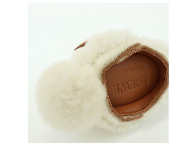 LOEWE Monedero de piel y lana Rabbit White - vista 9