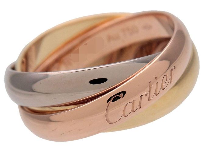 Cartier Trinity Ring MM K18 750YG/WG/PG #47 US4 EU47 HK8.5 - Ansicht 5