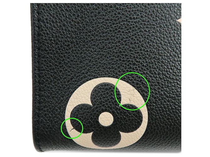 Louis Vuitton Bicolor Monogram Empreinte On The Go MM Noir Beige M45495 - vista 9