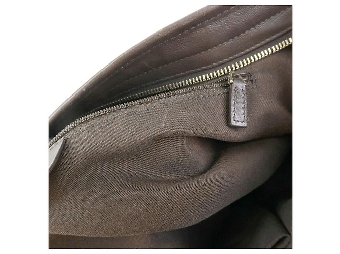 Borsa a spalla e a tracolla GUCCI in tela e pelle Beige Brown 388930 - vista 22