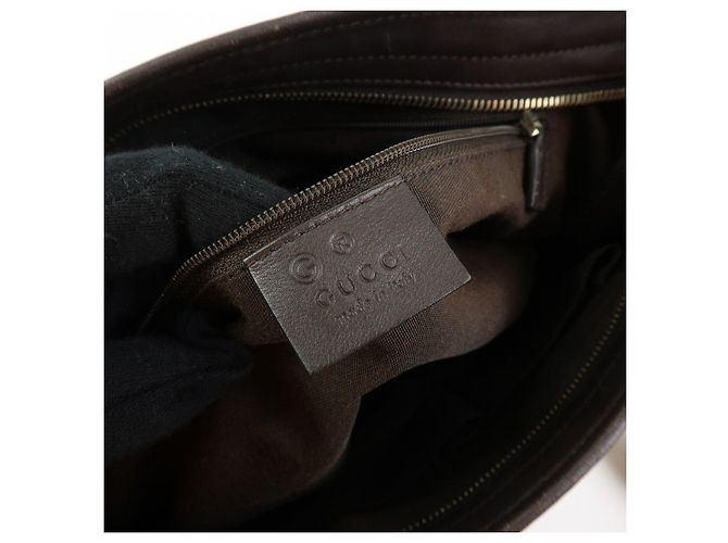Borsa a spalla e a tracolla GUCCI in tela e pelle Beige Brown 388930 - vista 23