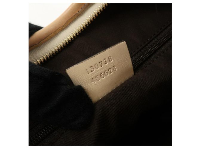 Borsa a tracolla e borsa a mano GUCCI Abbey Canvas Leather Rosa Beige 130738 - vista 24