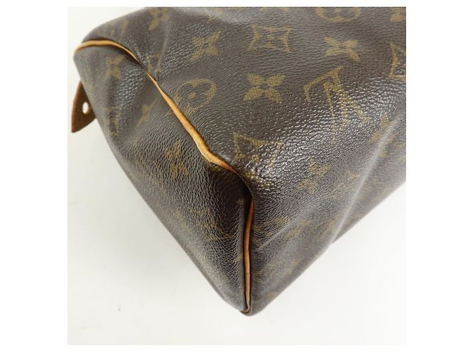 Louis Vuitton Monogram Speedy 25 Boston Bag Hand Bag Brown M41528 - vista 13
