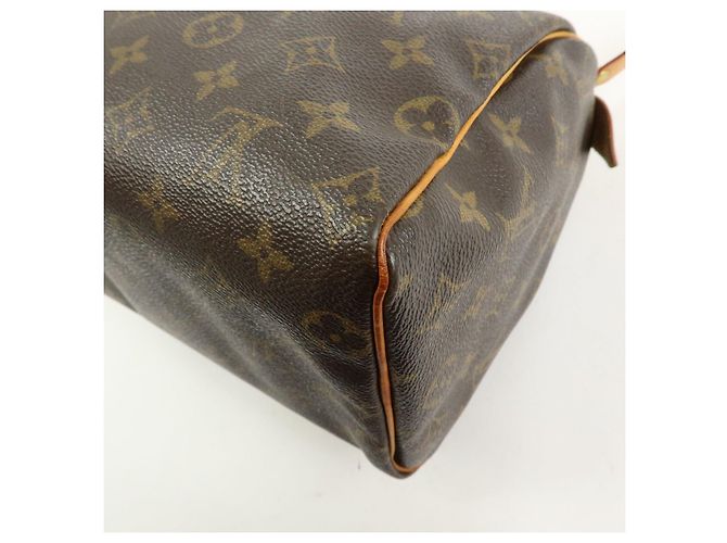 Louis Vuitton Monogram Speedy 25 Boston Bag Hand Bag Brown M41528 - vista 14