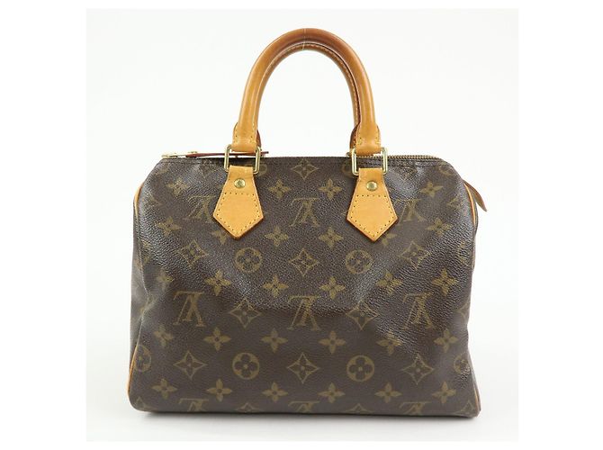 Louis Vuitton Monogram Speedy 25 Boston Bag Hand Bag Brown M41528 - vista 2