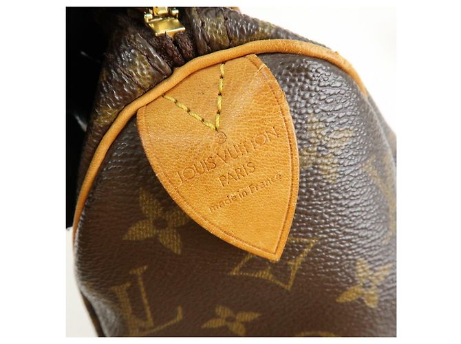 Louis Vuitton Monogram Speedy 25 Boston Bag Hand Bag Brown M41528 - vista 23