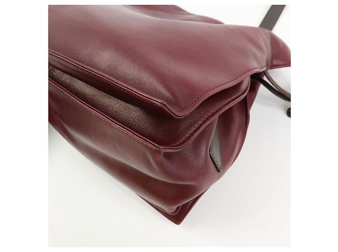 Borsa a tracolla e a spalla LOEWE Anagram in pelle nappa viola - vista 11