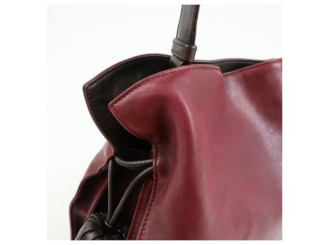 Borsa a tracolla e a spalla LOEWE Anagram in pelle nappa viola - vista 13