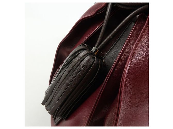 Borsa a tracolla e a spalla LOEWE Anagram in pelle nappa viola - vista 14