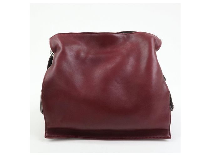 Borsa a tracolla e a spalla LOEWE Anagram in pelle nappa viola - vista 2