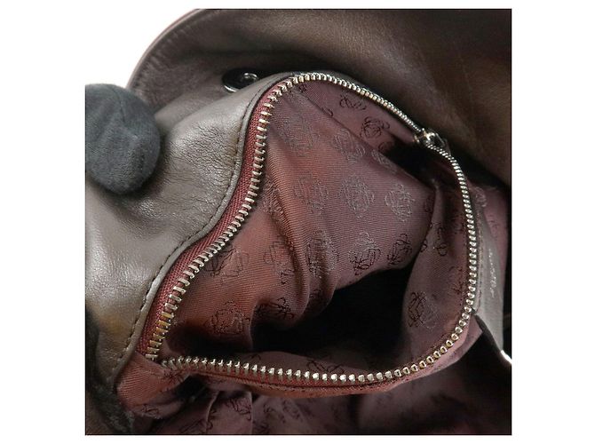 Borsa a tracolla e a spalla LOEWE Anagram in pelle nappa viola - vista 21