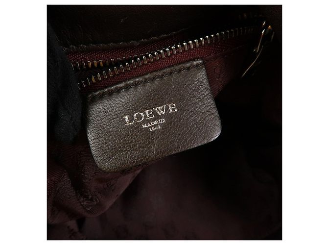 Borsa a tracolla e a spalla LOEWE Anagram in pelle nappa viola - vista 22