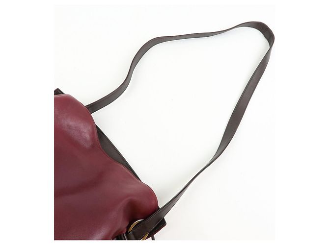 Borsa a tracolla e a spalla LOEWE Anagram in pelle nappa viola - vista 6