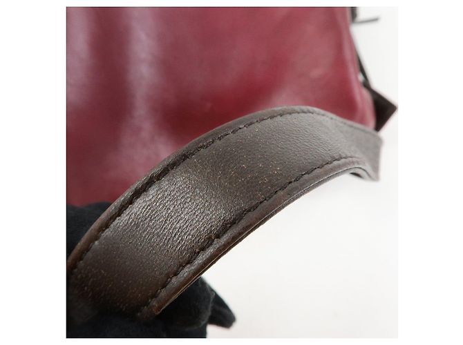 Borsa a tracolla e a spalla LOEWE Anagram in pelle nappa viola - vista 7