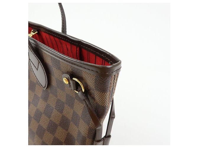 Borsa Louis Vuitton Damier Neverfull PM Borsa a Spalla Ebene N51109 - vista 14