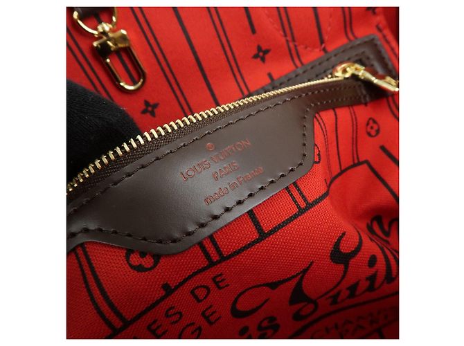 Borsa Louis Vuitton Damier Neverfull PM Borsa a Spalla Ebene N51109 - vista 20