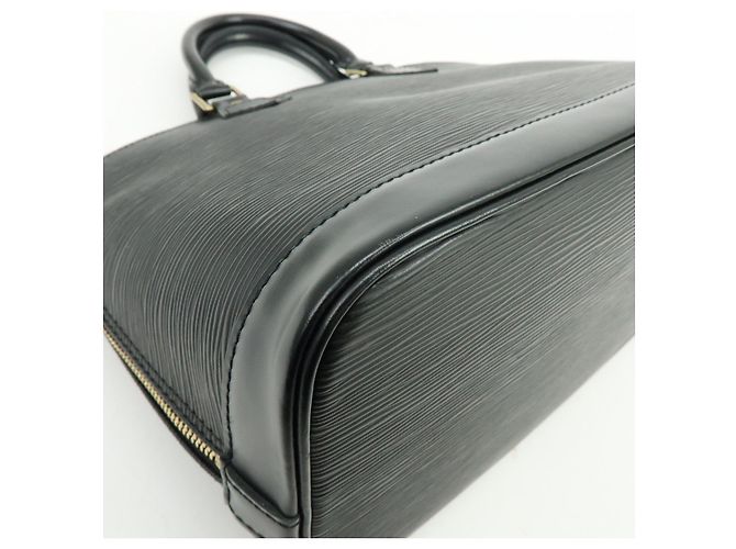 Louis Vuitton Epi Alma PM Leather Hand Bag Noir Black M52142 - vista 11