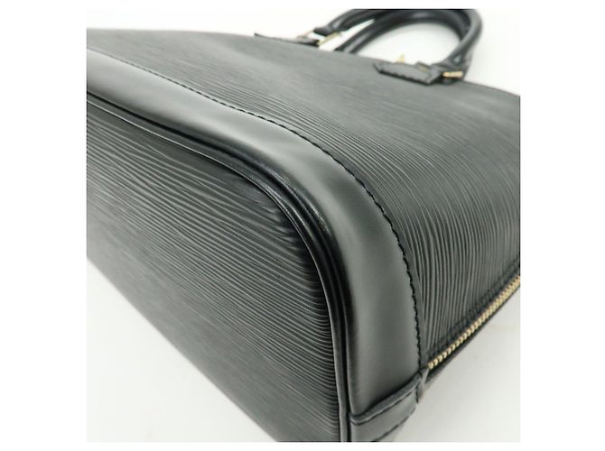 Louis Vuitton Epi Alma PM Leather Hand Bag Noir Black M52142 - vista 12