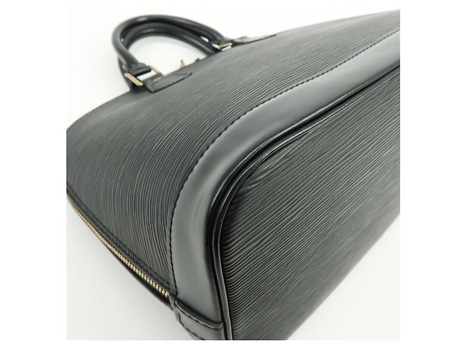 Louis Vuitton Epi Alma PM Leather Hand Bag Noir Black M52142 - vista 13