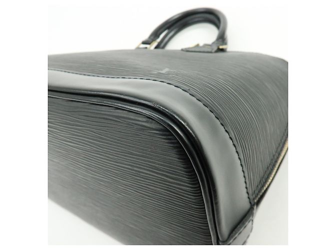Louis Vuitton Epi Alma PM Leather Hand Bag Noir Black M52142 - vista 14