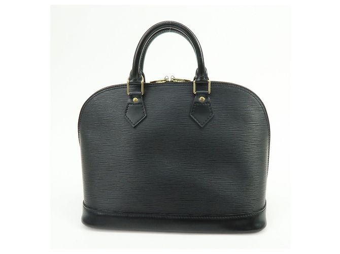 Louis Vuitton Epi Alma PM Leather Hand Bag Noir Black M52142 - vista 2