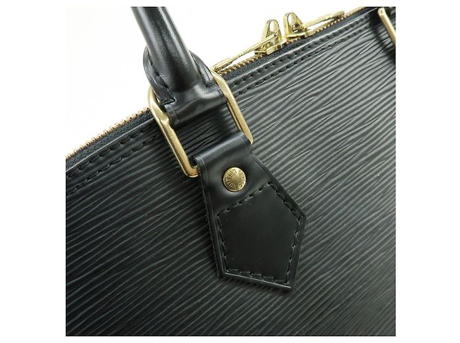 Louis Vuitton Epi Alma PM Leather Hand Bag Noir Black M52142 - vista 9