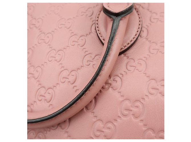 GUCCI Borsa a spalla e a mano 2Way in pelle Guccissima Rosa 453573 - vista 10