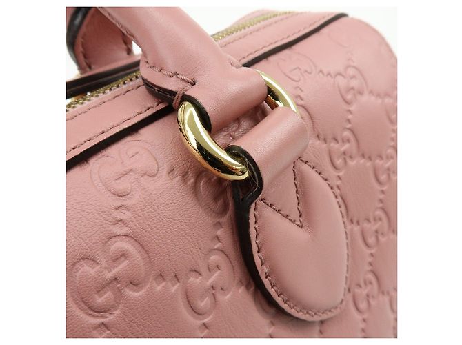 GUCCI Borsa a spalla e a mano 2Way in pelle Guccissima Rosa 453573 - vista 11
