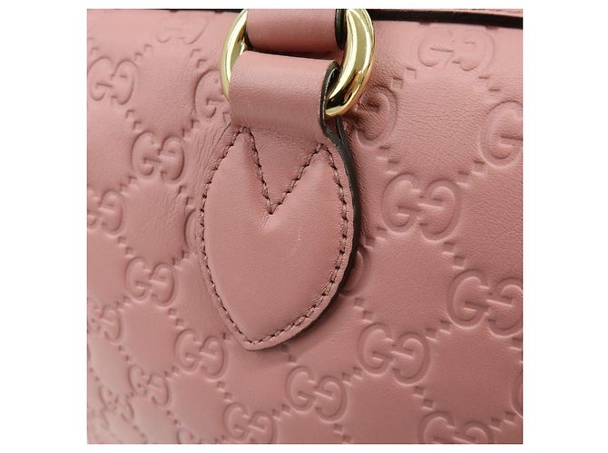 GUCCI Borsa a spalla e a mano 2Way in pelle Guccissima Rosa 453573 - vista 12