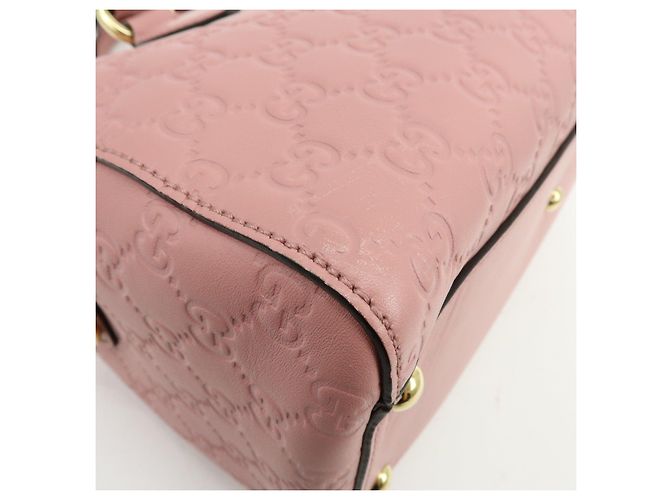 GUCCI Borsa a spalla e a mano 2Way in pelle Guccissima Rosa 453573 - vista 13