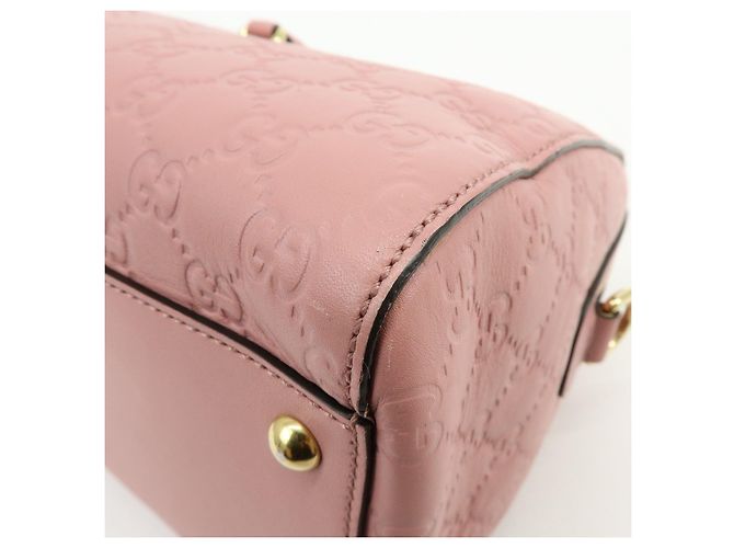 GUCCI Borsa a spalla e a mano 2Way in pelle Guccissima Rosa 453573 - vista 14