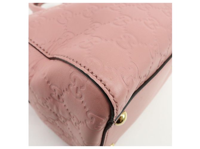 GUCCI Borsa a spalla e a mano 2Way in pelle Guccissima Rosa 453573 - vista 15