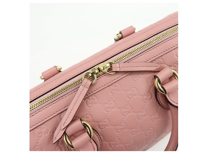 GUCCI Borsa a spalla e a mano 2Way in pelle Guccissima Rosa 453573 - vista 19