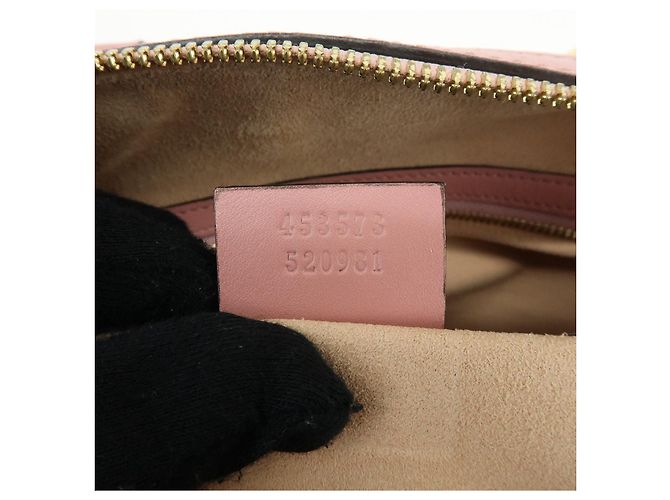 GUCCI Borsa a spalla e a mano 2Way in pelle Guccissima Rosa 453573 - vista 24