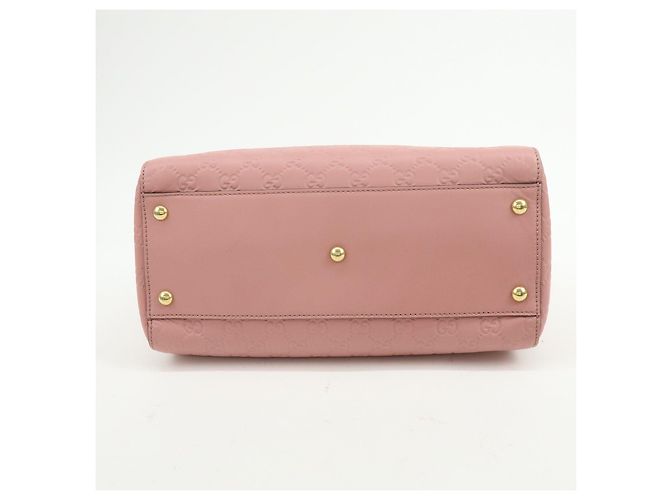 GUCCI Borsa a spalla e a mano 2Way in pelle Guccissima Rosa 453573 - vista 5