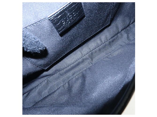 GUCCI Sherry GG Canvas Leather Shoulder Bag Hand Bag Black 130846 - vista 19
