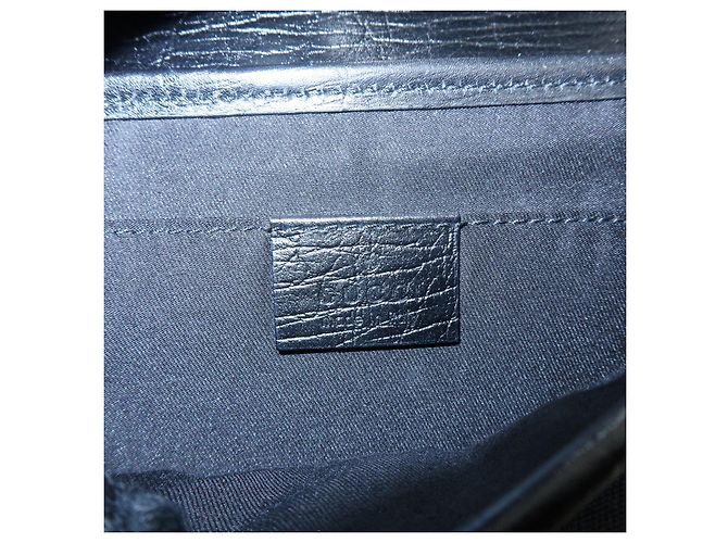 GUCCI Sherry GG Canvas Leather Shoulder Bag Hand Bag Black 130846 - vista 20