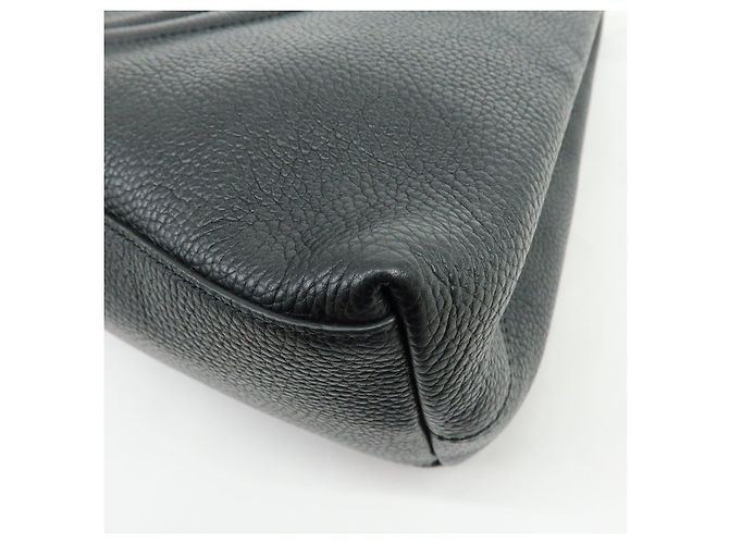 Borsa a tracolla in pelle GUCCI SOHO Interlocking G Chain Nero 536196 - vista 9
